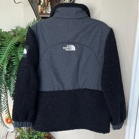Brand New The North Face Alfie Kungu Denali Full Zip Jacket Black Fleece Graphic
